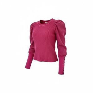 Free People Pink Long Sleeve Top